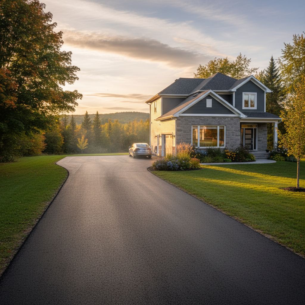 Finished driveway in Renfrew-Collingwood, British Columbia
