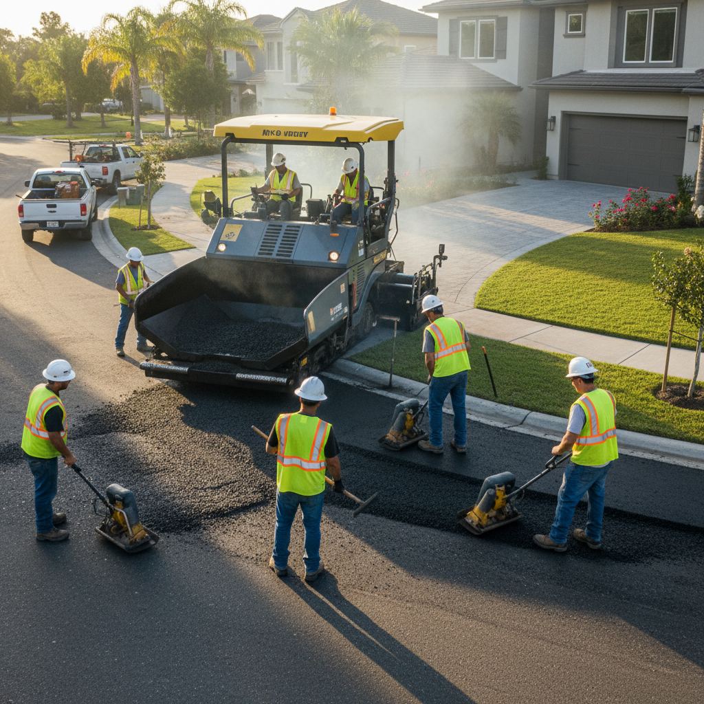 Driveway paving project in Vaughan