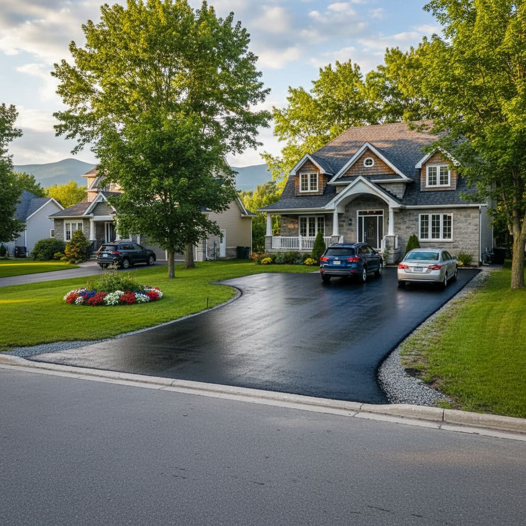 Driveway paving project in Cardston