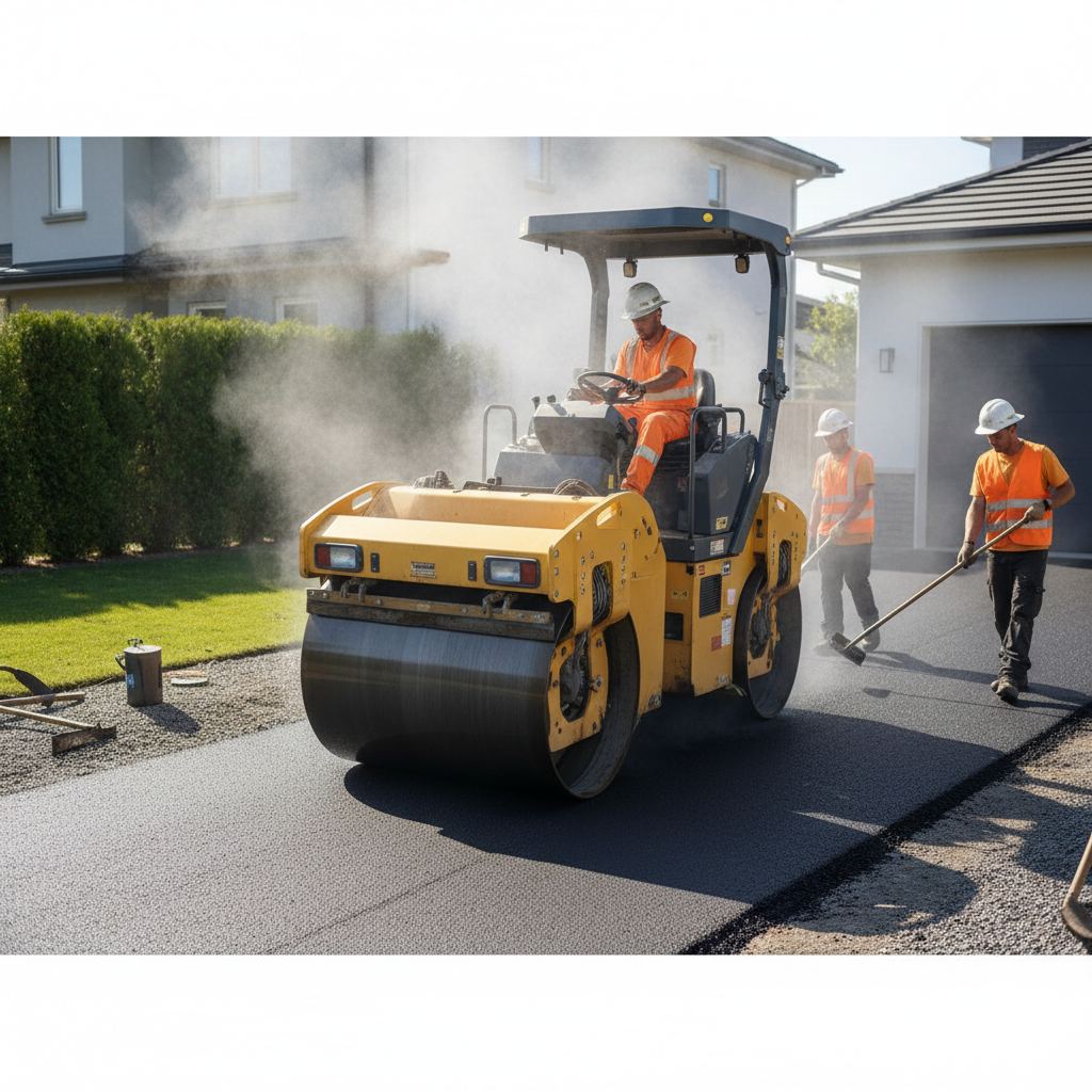 Paving contractor working in Auditorium, Ontario