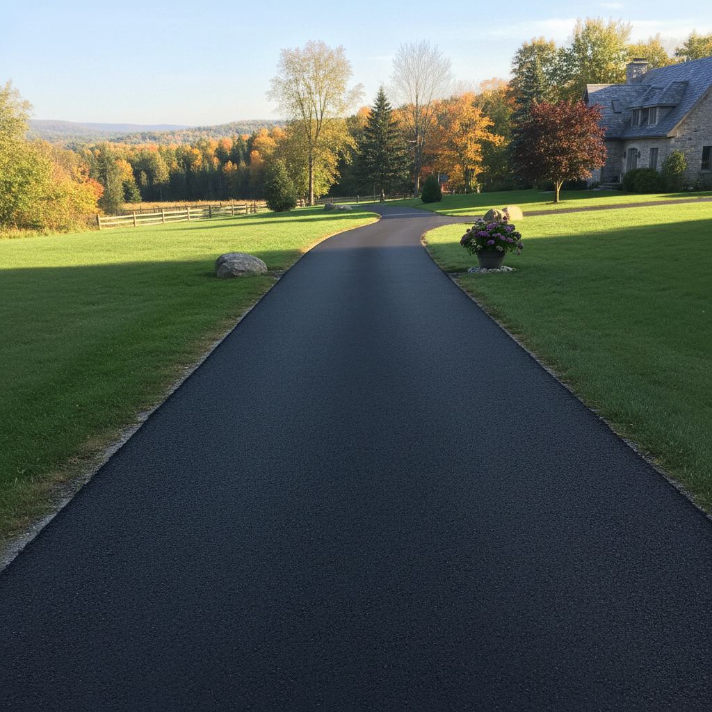 New asphalt driveway in Academy Heights