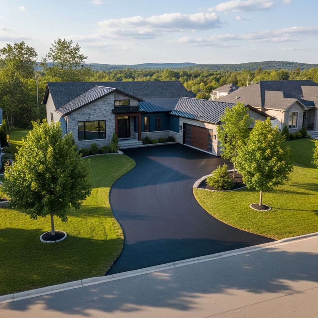 Driveway paving project in Markham