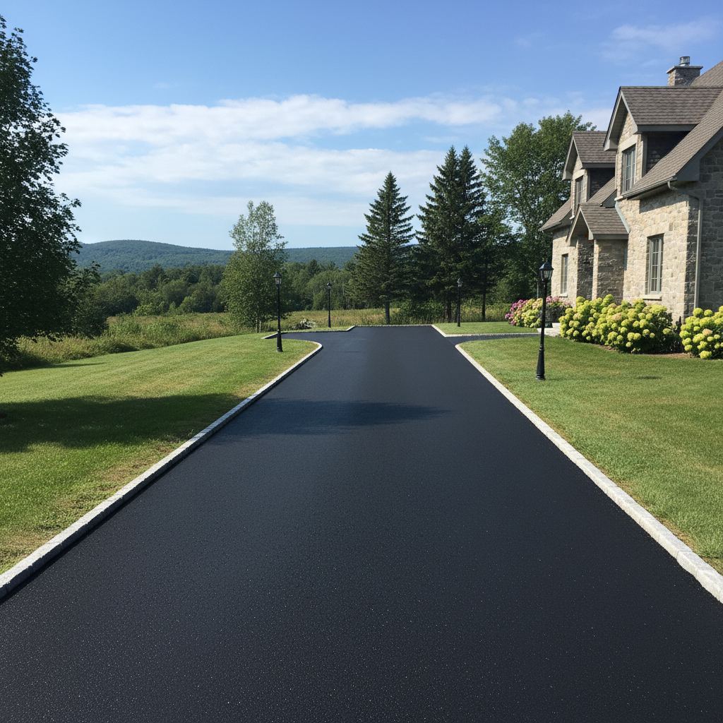 Finished driveway in Wasaga Beach, Ontario