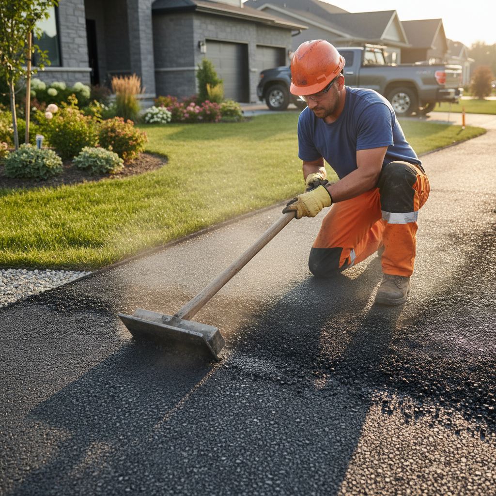 Paving contractor working in Gananoque, Ontario