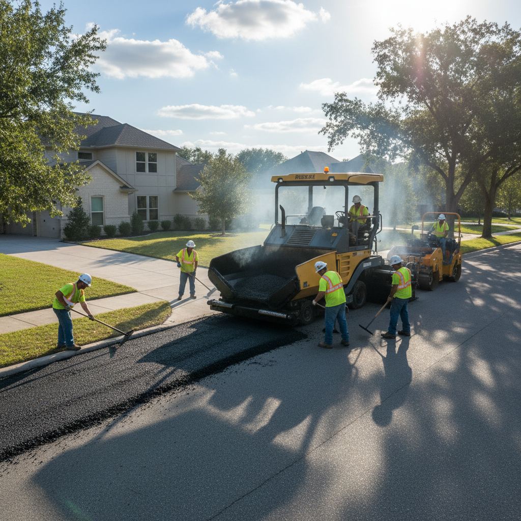 Driveway paving project in Ardmore