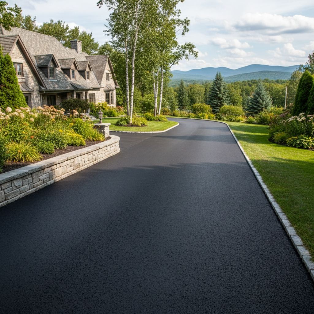 Finished driveway in Country Hills East, Ontario