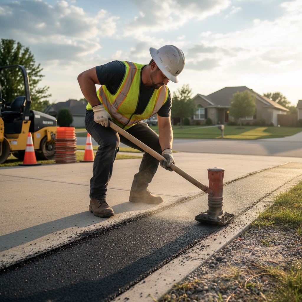 Driveway paving project in Upper Delbrook