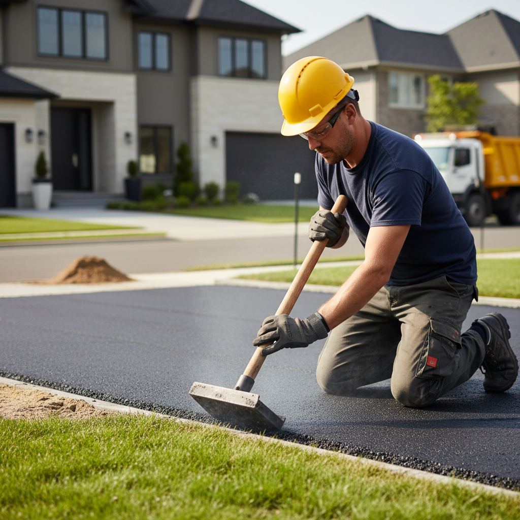 New asphalt driveway in Collingwood