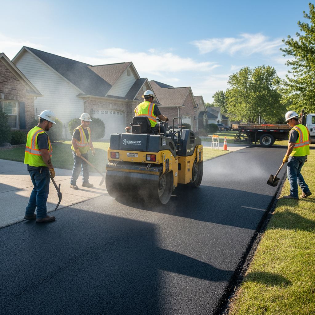 Paving contractor working in Cabbagetown-South St.James Town, Ontario