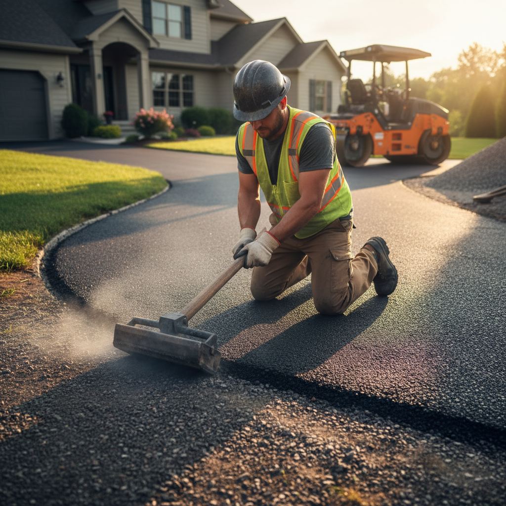 Paving contractor working in Oyster River, British Columbia