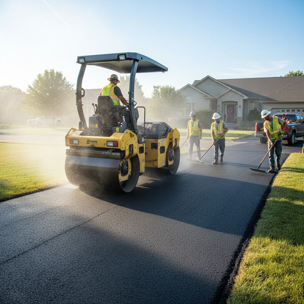 Paving contractor working in Mount Albert, Ontario
