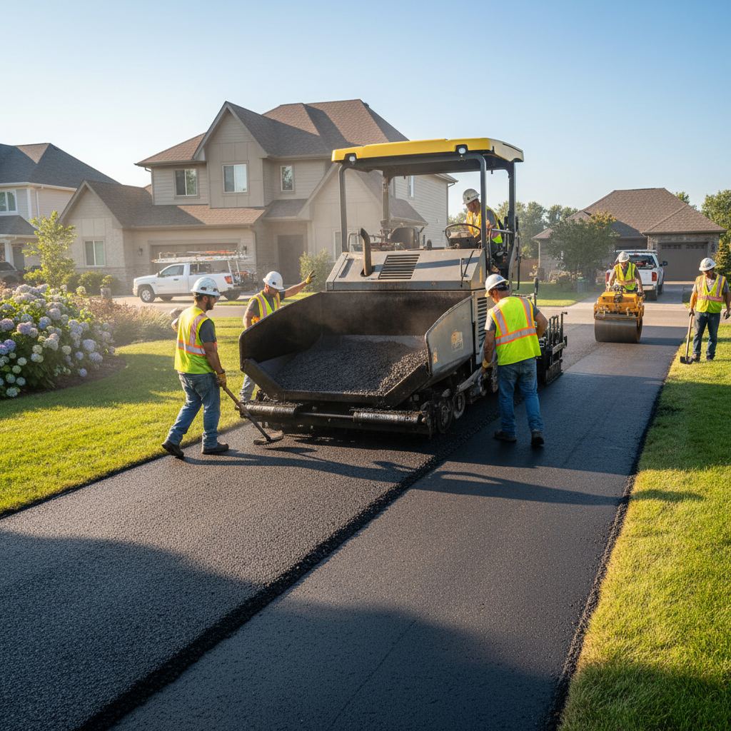 Paving contractor working in Greenway-Chaplin, Ontario