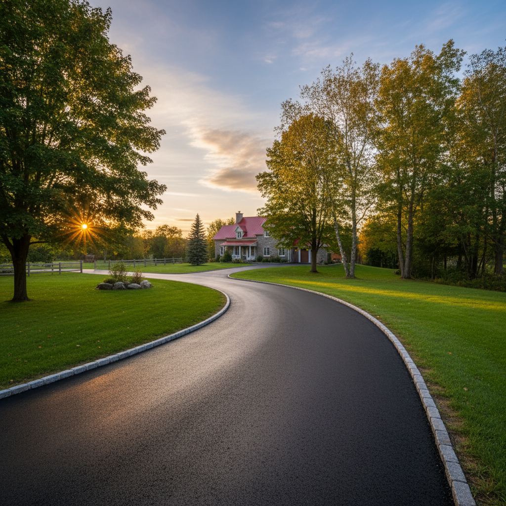 Paving contractor working in Crofton, British Columbia