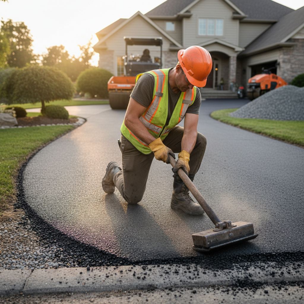 Interlocking stone installation in Lee Ridge